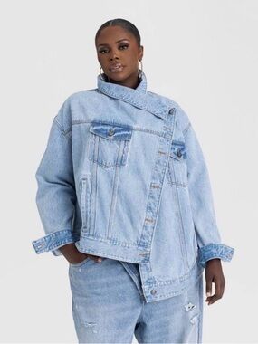 🫜 NWOT Light Blue Denim Jacket KBB by KAHLANA